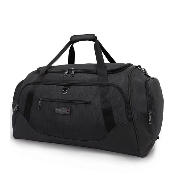 Swiss Tech 28" Excursion Travel Duffel Bag- Black - Picture 1 of 13